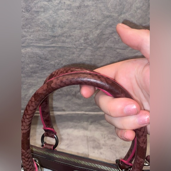 Coach Burgundy Crossbody Bag - Picture 6 of 11